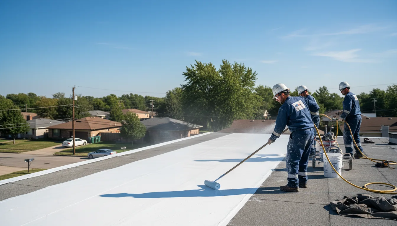 Commercial roof coating in Lenapah, OK near me